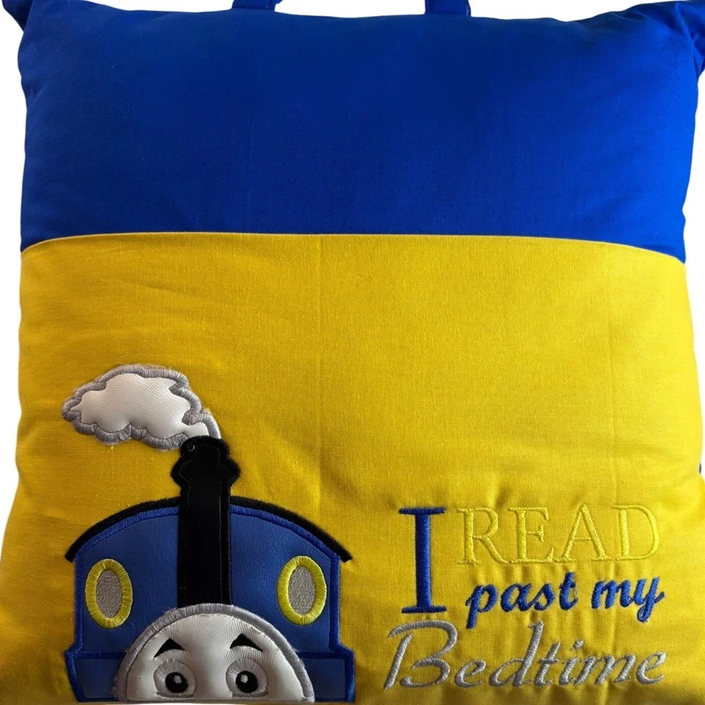 Thomas the Tank Engine Vtg Reading Pillow I Read Past‎ My Bedtime Pocket Travel
